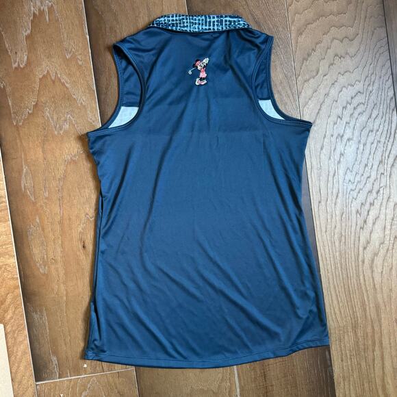 Adidas Golf Minnie Mouse Disney Sleeveless Polo Blue Size XL NWT - Picture 1 of 4